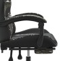 Silla gaming giratoria y reposapiés cuero sintético de vidaXL, Sillones para videojuegos - Ref: Foro24-349566, Precio: 130,08...