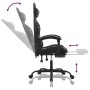 Silla gaming giratoria y reposapiés cuero sintético de vidaXL, Sillones para videojuegos - Ref: Foro24-349566, Precio: 130,08...