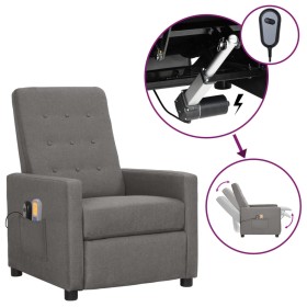 Electric massage chair light gray fabric by vidaXL, Electric massage chairs - Ref: Foro24-3098650, Price: 228,99 €, Discount: %