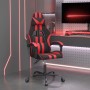 Silla gaming giratoria cuero sintético negro y rojo de vidaXL, Sillones para videojuegos - Ref: Foro24-349520, Precio: 121,39...