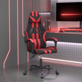 Drehbarer Gaming-Stuhl aus schwarzem und rotem Kunstleder von vidaXL, Gaming-Stühle - Ref: Foro24-349520, Preis: 121,99 €, Ra...