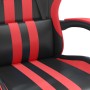 Silla gaming giratoria cuero sintético negro y rojo de vidaXL, Sillones para videojuegos - Ref: Foro24-349520, Precio: 121,39...