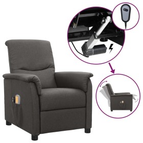 Sillón de masaje eléctrico tela gris oscuro de vidaXL, Sillones de masaje eléctricos - Ref: Foro24-3098557, Precio: 219,99 €,...