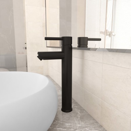 Grifo mezclador de cuarto de baño negro 12x30 cm de vidaXL, Grifos - Ref: Foro24-149088, Precio: 42,99 €, Descuento: %