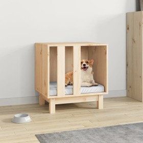 Hundehütte aus massivem Kiefernholz 50x40x52 cm von vidaXL, Hundehütten - Ref: Foro24-822471, Preis: 52,73 €, Rabatt: %