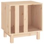 Caseta para perros madera maciza de pino 50x40x52 cm de vidaXL, Casetas para perros - Ref: Foro24-822471, Precio: 54,69 €, De...