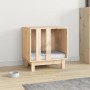 Caseta para perros madera maciza de pino 50x40x52 cm de vidaXL, Casetas para perros - Ref: Foro24-822471, Precio: 54,69 €, De...