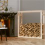 Firewood rack solid pine wood 100x25x100 cm by vidaXL, Accessories for bags and firewood holders - Ref: Foro24-822422, Price:...