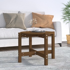 Honey brown solid pine wood coffee table 62.5x45 cm by vidaXL, Coffee table - Ref: Foro24-822305, Price: 38,99 €, Discount: %