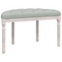 Banco de terciopelo gris claro 81,5x41x49 cm de vidaXL, Bancos - Ref: Foro24-344411, Precio: 79,70 €, Descuento: %