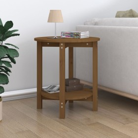 Honey brown solid pine wood coffee table Ø55x60 cm by vidaXL, Coffee table - Ref: Foro24-822355, Price: 48,99 €, Discount: %