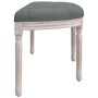 Banco de tela gris oscuro 110,5x45x49 cm de vidaXL, Bancos - Ref: Foro24-344416, Precio: 107,11 €, Descuento: %