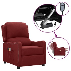 Sillón de masaje eléctrico tela rojo tinto de vidaXL, Sillones de masaje eléctricos - Ref: Foro24-3098760, Precio: 231,99 €, ...