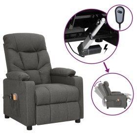 Elektrischer Massagesessel aus dunkelgrauem Stoff von vidaXL, Elektrische Massagesessel - Ref: Foro24-3098828, Preis: 314,82 ...