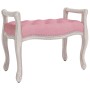 Banco de terciopelo rosa 80x45x60 cm de vidaXL, Bancos - Ref: Foro24-344434, Precio: 89,89 €, Descuento: %