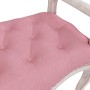 Banco de terciopelo rosa 80x45x60 cm de vidaXL, Bancos - Ref: Foro24-344434, Precio: 89,89 €, Descuento: %