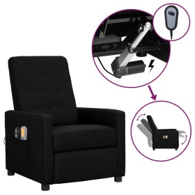 Sillón de masaje eléctrico tela negro de vidaXL, Sillones de masaje eléctricos - Ref: Foro24-3098711, Precio: 213,99 €, Descu...