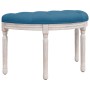 Banco de terciopelo azul 81,5x41x49 cm de vidaXL, Bancos - Ref: Foro24-344410, Precio: 79,68 €, Descuento: %