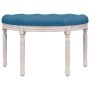 Banco de terciopelo azul 81,5x41x49 cm de vidaXL, Bancos - Ref: Foro24-344410, Precio: 79,68 €, Descuento: %