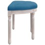 Banco de terciopelo azul 81,5x41x49 cm de vidaXL, Bancos - Ref: Foro24-344410, Precio: 79,68 €, Descuento: %