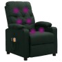 Sillón de masaje eléctrico tela verde oscuro de vidaXL, Sillones de masaje eléctricos - Ref: Foro24-3098857, Precio: 255,99 €...