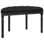 Banco de terciopelo negro 81,5x41x49 cm de vidaXL, Bancos - Ref: Foro24-344414, Precio: 89,78 €, Descuento: %