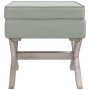 Light gray velvet stool with storage 45x45x49 cm by vidaXL, Benches for halls and storage - Ref: Foro24-344518, Price: 54,68 ...