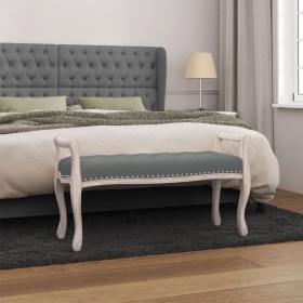 Banco de tela gris oscuro 110x45x60 cm de vidaXL, Bancos - Ref: Foro24-344437, Precio: 92,63 €, Descuento: %