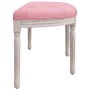 Banco de terciopelo rosa 110,5x45x49 cm de vidaXL, Bancos - Ref: Foro24-344420, Precio: 107,11 €, Descuento: %