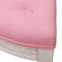 Banco de terciopelo rosa 110,5x45x49 cm de vidaXL, Bancos - Ref: Foro24-344420, Precio: 107,11 €, Descuento: %