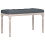 Dark gray velvet bench 80x40x49 cm by vidaXL, Banks - Ref: Foro24-344447, Price: 66,90 €, Discount: %