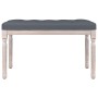 Dark gray velvet bench 80x40x49 cm by vidaXL, Banks - Ref: Foro24-344447, Price: 66,90 €, Discount: %