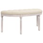 Linen bench 110.5x45x49 cm by vidaXL, Banks - Ref: Foro24-344415, Price: 115,56 €, Discount: %