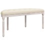 Linen bench 110.5x45x49 cm by vidaXL, Banks - Ref: Foro24-344415, Price: 115,56 €, Discount: %