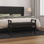 Banco de terciopelo negro 110x45x60 cm de vidaXL, Bancos - Ref: Foro24-344442, Precio: 138,67 €, Descuento: %