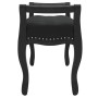 Banco de terciopelo negro 110x45x60 cm de vidaXL, Bancos - Ref: Foro24-344442, Precio: 138,67 €, Descuento: %