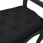 Banco de terciopelo negro 110x45x60 cm de vidaXL, Bancos - Ref: Foro24-344442, Precio: 138,67 €, Descuento: %