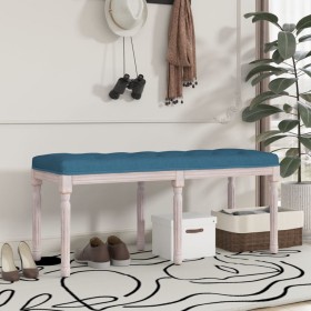 Blue velvet bench 110x40x49 cm by vidaXL, Banks - Ref: Foro24-344452, Price: 98,93 €, Discount: %