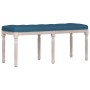 Banco de terciopelo azul 110x40x49 cm de vidaXL, Bancos - Ref: Foro24-344452, Precio: 98,93 €, Descuento: %