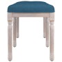 Banco de terciopelo azul 110x40x49 cm de vidaXL, Bancos - Ref: Foro24-344452, Precio: 98,93 €, Descuento: %