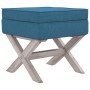 Blue velvet stool with storage 45x45x49 cm by vidaXL, Benches for halls and storage - Ref: Foro24-344517, Price: 62,48 €, Dis...