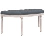 Dark gray velvet bench 110.5x45x49 cm by vidaXL, Banks - Ref: Foro24-344419, Price: 88,89 €, Discount: %