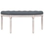 Dark gray velvet bench 110.5x45x49 cm by vidaXL, Banks - Ref: Foro24-344419, Price: 88,89 €, Discount: %