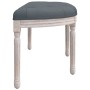 Banco de terciopelo gris oscuro 110,5x45x49 cm de vidaXL, Bancos - Ref: Foro24-344419, Precio: 88,89 €, Descuento: %