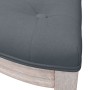 Banco de terciopelo gris oscuro 110,5x45x49 cm de vidaXL, Bancos - Ref: Foro24-344419, Precio: 88,89 €, Descuento: %