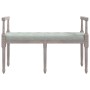 Banco de terciopelo gris claro 110x40x70 cm de vidaXL, Bancos - Ref: Foro24-344425, Precio: 100,16 €, Descuento: %