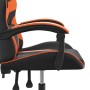 Drehbarer Gaming-Stuhl aus schwarzem und orangefarbenem Kunstleder von vidaXL, Gaming-Stühle - Ref: Foro24-349549, Preis: 95,...