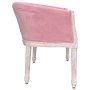 Banco de terciopelo rosa 98x56x69 cm de vidaXL, Bancos - Ref: Foro24-344513, Precio: 238,12 €, Descuento: %