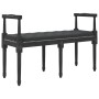 Banco de terciopelo negro 110x40x70 cm de vidaXL, Bancos - Ref: Foro24-344428, Precio: 96,70 €, Descuento: %