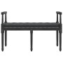 Banco de terciopelo negro 110x40x70 cm de vidaXL, Bancos - Ref: Foro24-344428, Precio: 96,70 €, Descuento: %